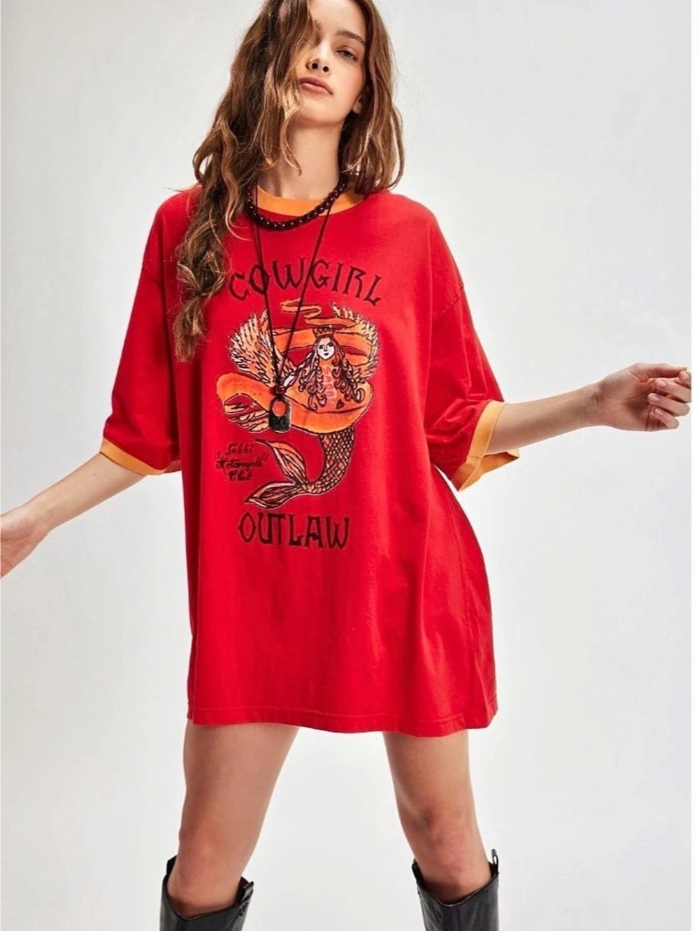 Sabbi Oversized Cowgirl Outlaw Tee